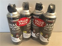 2- 2 Pks Eliminator Wasp Spray Cans New