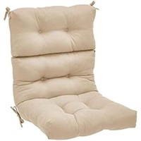 Tufted Outdoor High Back Patio Chair Cushion-