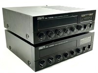 2 systèmes d'amplificateur INTER-M PA-1000B *