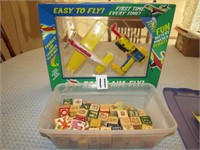 NIB BACK YARD FLYER GAME, WOOD CHILDREN BLOCKS