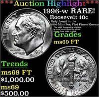 ***Auction Highlight*** 1996-w Roosevelt Dime RARE