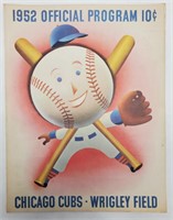 1952 Official Chicago Cubs Program