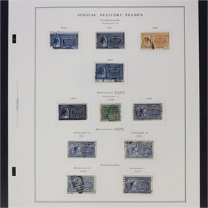 US Special Delivery Stamps Used collection on Scot