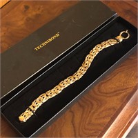 Gold over Sterling Silver Technibond Bracelet