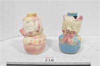 Leeds USA & USA Piggy Vases
