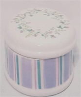 Trinket Box Flowers Stripes Forget Me Nots Demdac1