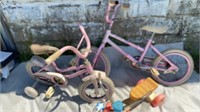Pink Roadmaster and Pink Bike with Training