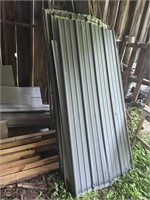 Metel roofing - used , 7pcs. Approx. 7' long