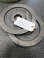 (2) 10 lbs Metal Weight Plates