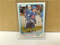 1981-82 OPC Dale Hunter #277 Rookie Hockey Card