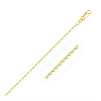 14k Gold Round Cable Link Chain 1.5mm