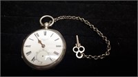 William Bent London ca1890 Pocket Watch Silver  **