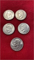 5 EISENHOWER DOLLARS