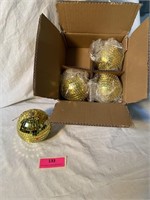 4 inch gold mirror, balls