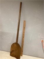 Primitive wooden shovel