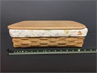 2004 Longaberger Letter Tray with Liner &