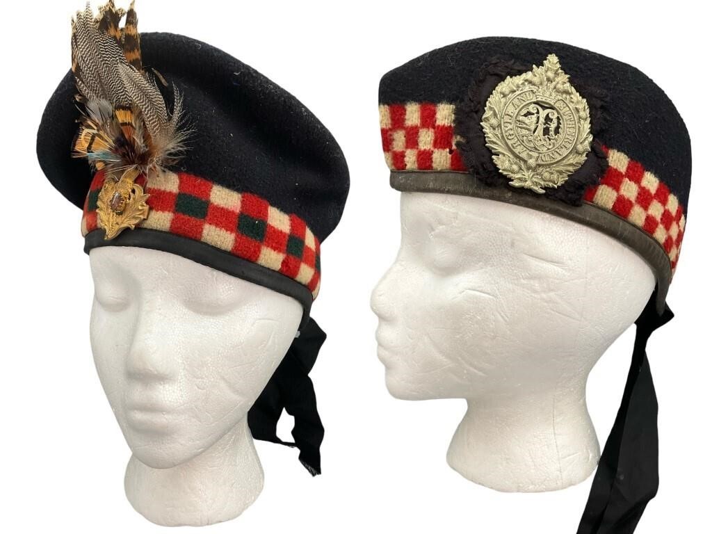 2 Vintage WWI/ /WWII British Army Highlanders Hats