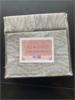 New Lulu & Coco 3pc Full Size Fern Sheet Set