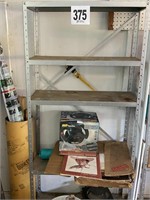 Metal Shelf & Contents (Garage)