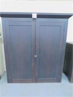 Dark Walnut 2-Door Cupboard (50x60")