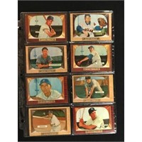 8 Different 1955 Bowman Baseball Stars