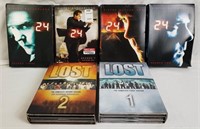 Lost Seasons 1-2 & 24 Seasons 2-4 Dvd Box Sets