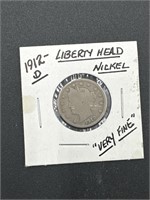 1912-D Liberty Head Nickel - Very Fine