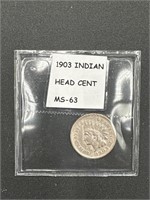 1903 Indian Head Cent - MS63