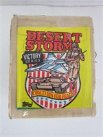 BOX OF DESERT STORM TRADING CARDS