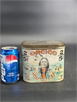 ORICO- TOBACCO ADVERTISING TIN-GOOD CONDITION 1919