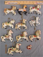 11 - Carousel Horse Ornaments