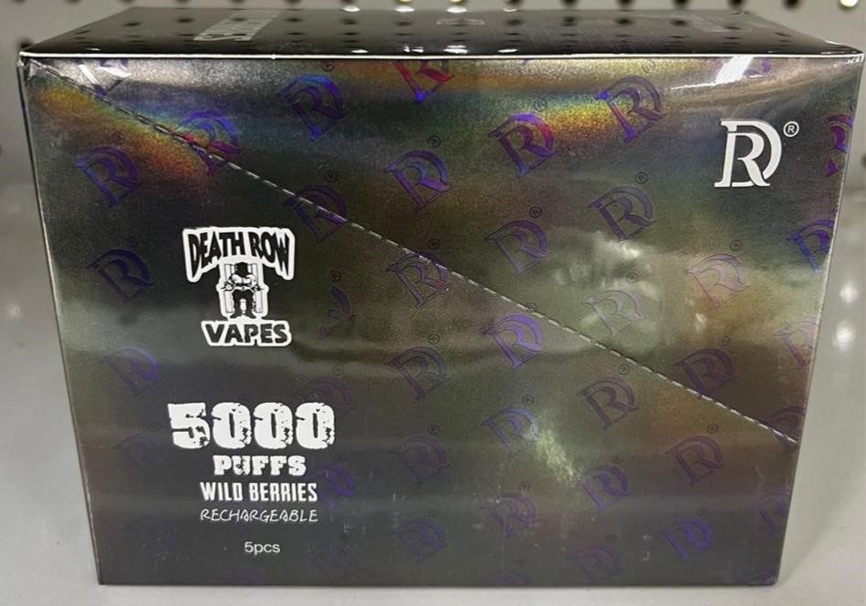 Snoop Dogg Death Row Vapes 5000 PUFFS 5pks USA SHIPPING TPTX