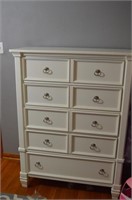 White 5 Drawer Dresser 41"W x 19"D x 55"H