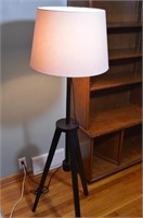 IKEA Lamp Tri-pod Black Stand w Shade 58" tall