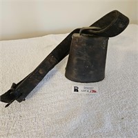 Vintage Cow Bell with Leather Strap