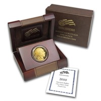 2010-w 1 Oz Proof Gold Buffalo (w/ Box & Coa)