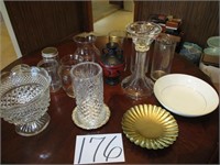 Misc. glassware & vases