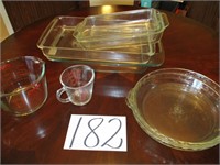 Pie Plate, Casserole dishes, measuring cup