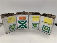 Box Lot 4 x BP Gallon Tins