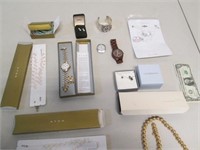 Watch & Jewelry Lot - Avon in Boxes & More -