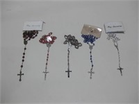 Five Assorted Rosaries