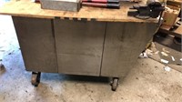 Stainless Rolling Cart with Vise