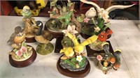 9 Bird Figurines-Andrea, etc