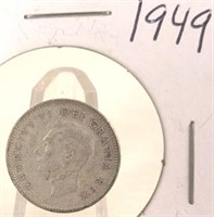 1949 Georgivs VI Canadian Silver Dime