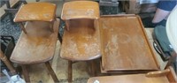 Vintage Maple coffee & end tables, matching s