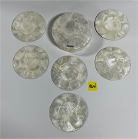 Fab Vtg Mother of Pearl Philippines Coasters