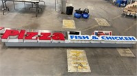 13FT PIZZA FISH & CHICKEN SIGN
