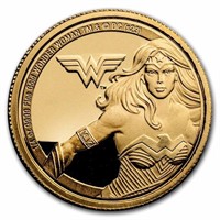 2023 Niue 1/4 Oz Gold Coin $25 Dc: Wonder Woman