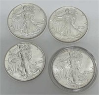 Lot of 4 Silver Eagles