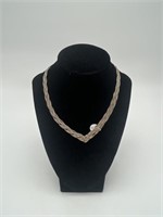 16” - 6 Strand Braided Necklace - 925 Sterling, 6